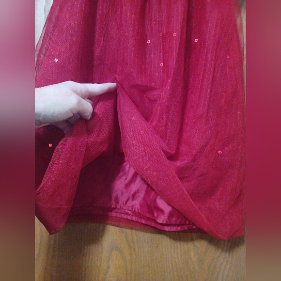 Girls CAT & JACK sequin holiday dress - Picture 2 of 7